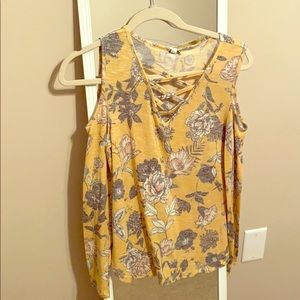 Love, Fire cold shoulder long sleeve